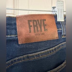 FRYE Women’s Dark Indigo Slim Straight Jean skirt 25 waist